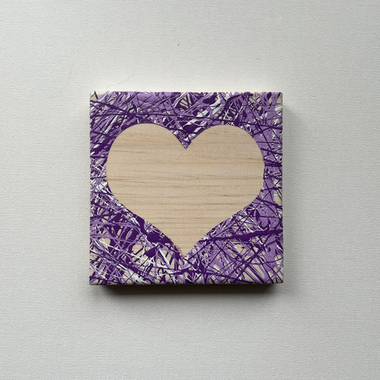 Dear Heart - Small Purple